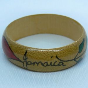 Vintage Wood Bangle Bracelet